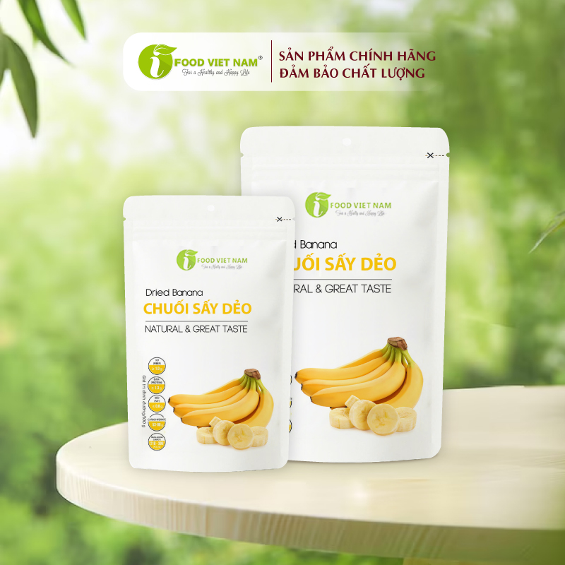 Chuối sấy dẻo IFood túi zip