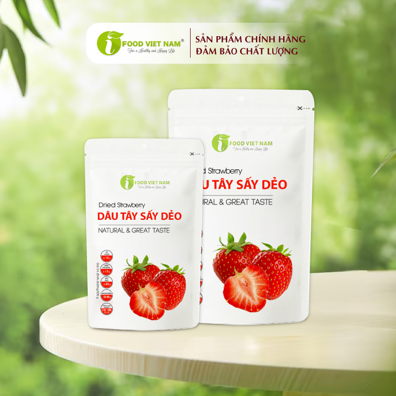 Dâu tây sấy dẻo IFood túi zip